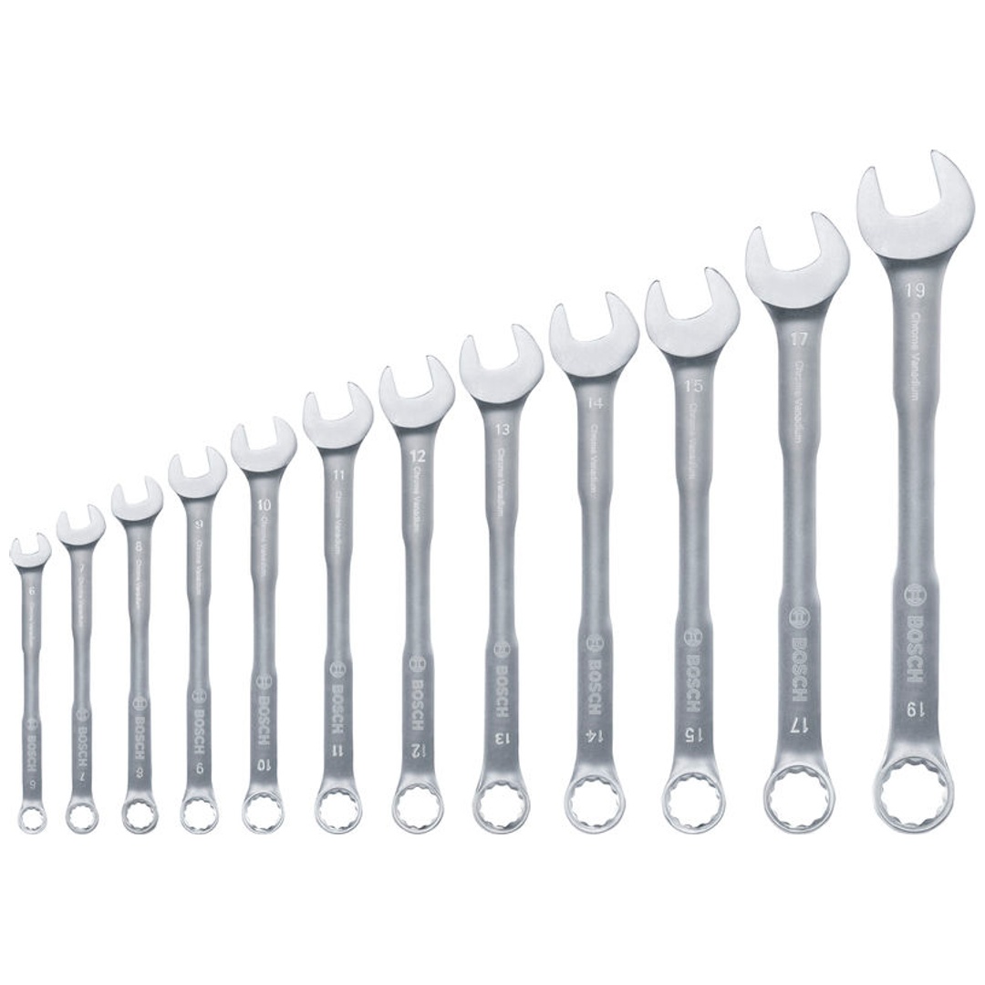 Bosch Ring-Maulschlüssel-Set, 6-19 mm, 12-tlg.