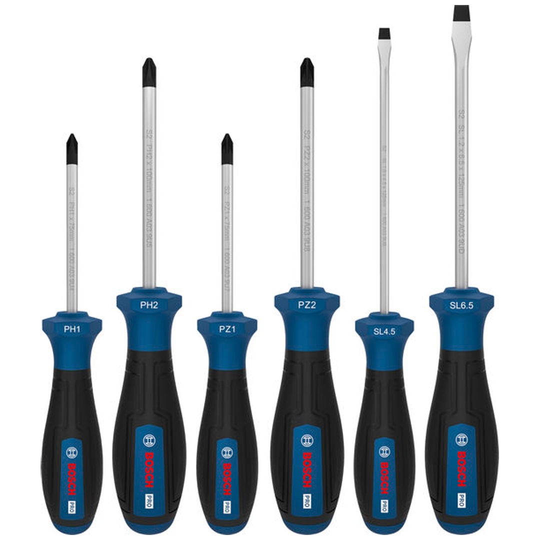 Bosch PRO Schraubendreher-Set PH/PZ/SL, 6-tlg.