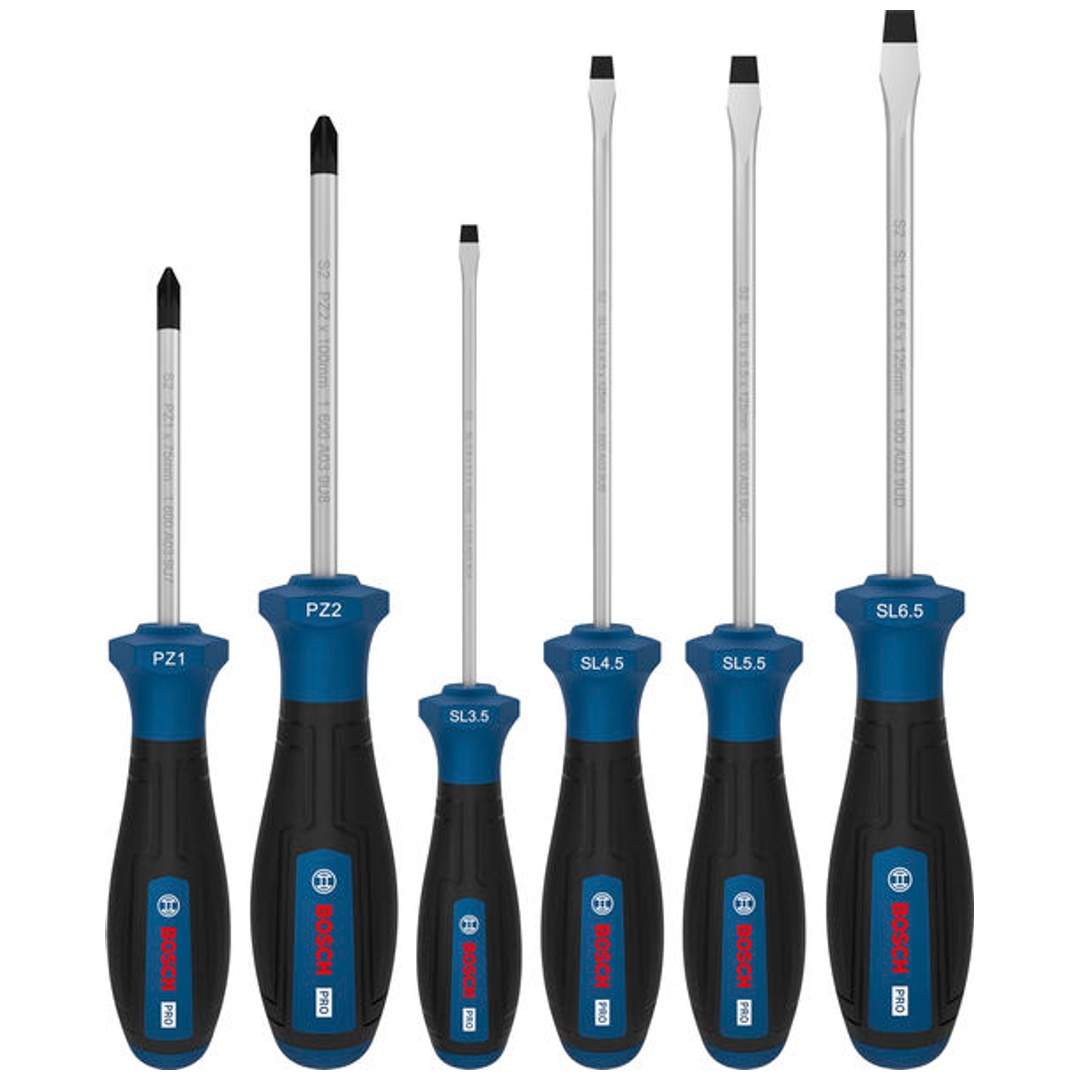 Bosch PRO Schraubendreher-Set PZ/SL, 6-tlg.