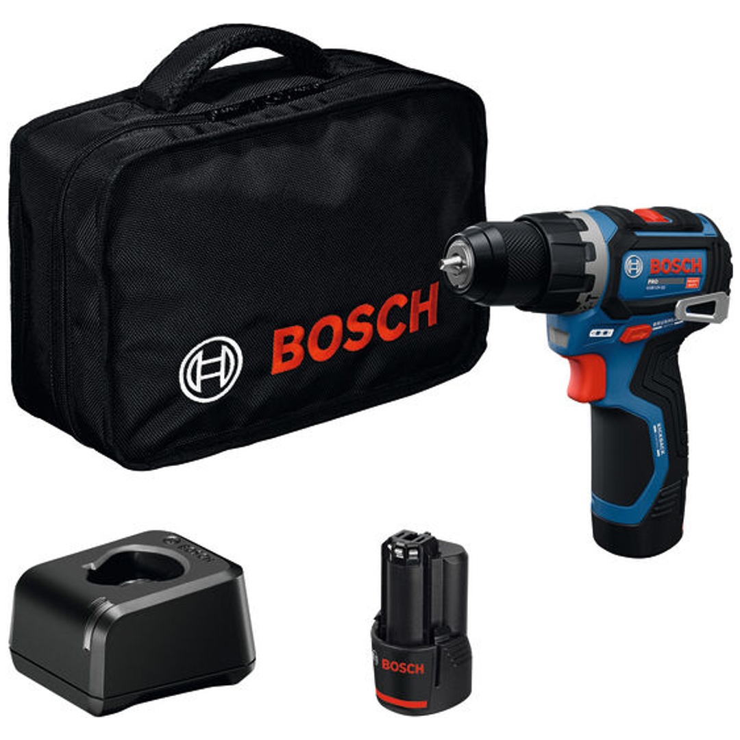 Bosch Professional Bosch Akku-Schlagbohrschrauber GSB12V-32, 2x Akku GBA 12V 2.0Ah in Werkzeugtasche