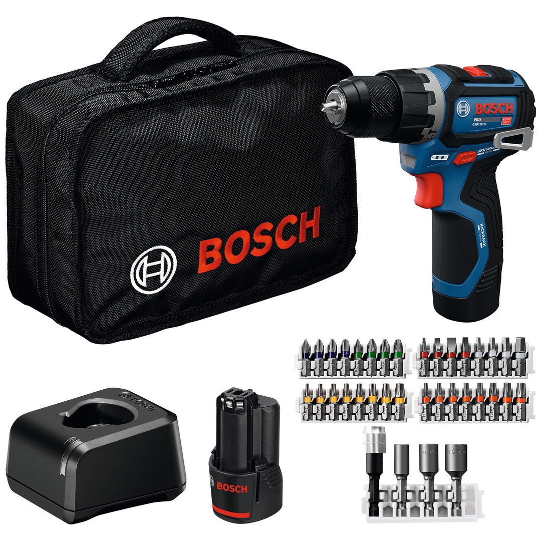 Bosch Professional Bosch Akku-Schlagbohrschrauber GSB12V-32, 2x Akku GBA 12V 2.0Ah in Werkzeugtasche