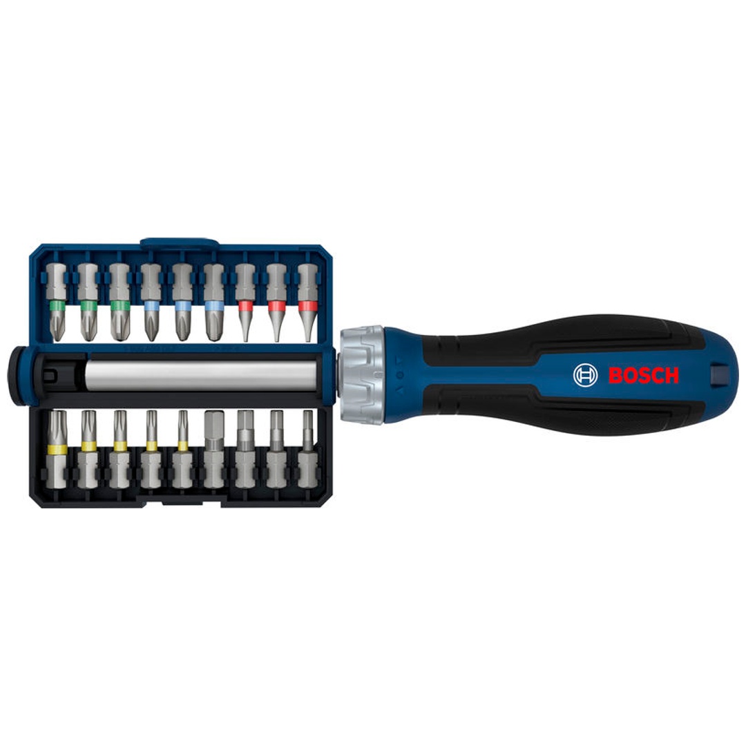 Bosch Bit-Ratschenschraubendreher-Set, 18 Bits