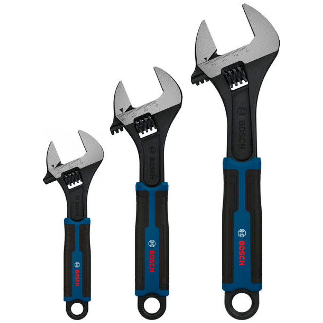 Bosch Rollgabelschlüssel-Set, 150/200/250 mm, 3-tlg.