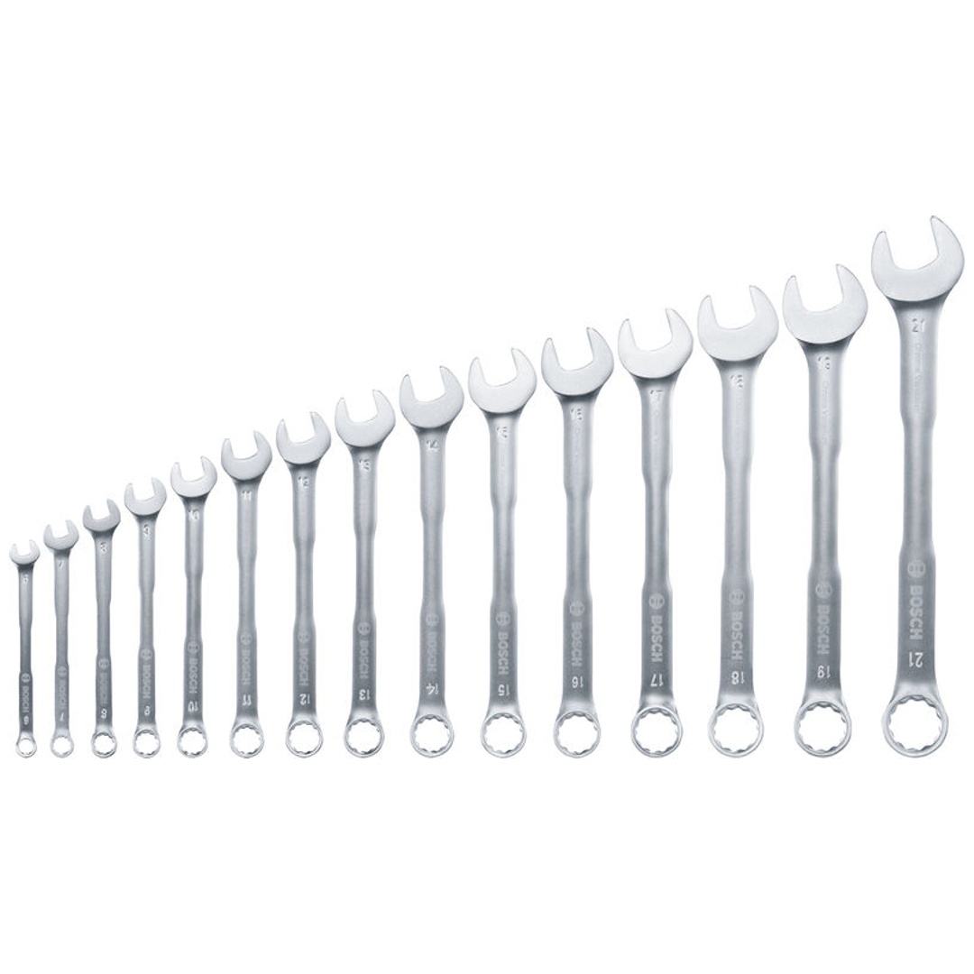 Bosch Ring-Maulschlüssel-Set, 6-21 mm, 15-tlg.