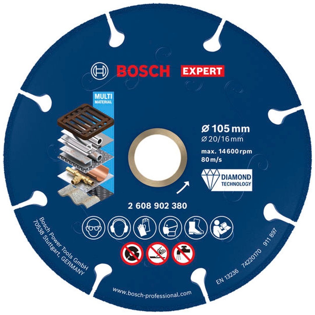 Bosch EXPERT Metal Diamanttrennscheibe, 105 x 20/16 mm