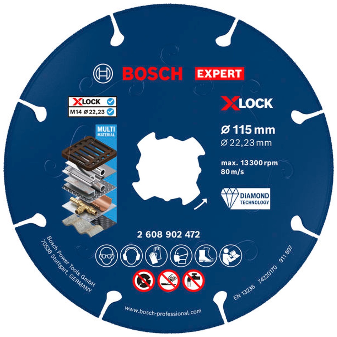 Bosch EXPERT Metal Diamanttrennscheibe, X-LOCK, 115 x 22,23 mm