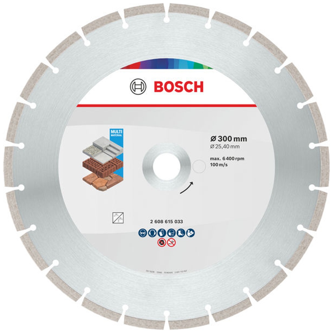 Bosch Multi Material Diamond Trennscheibe, 300 x 25.4 x 7 mm