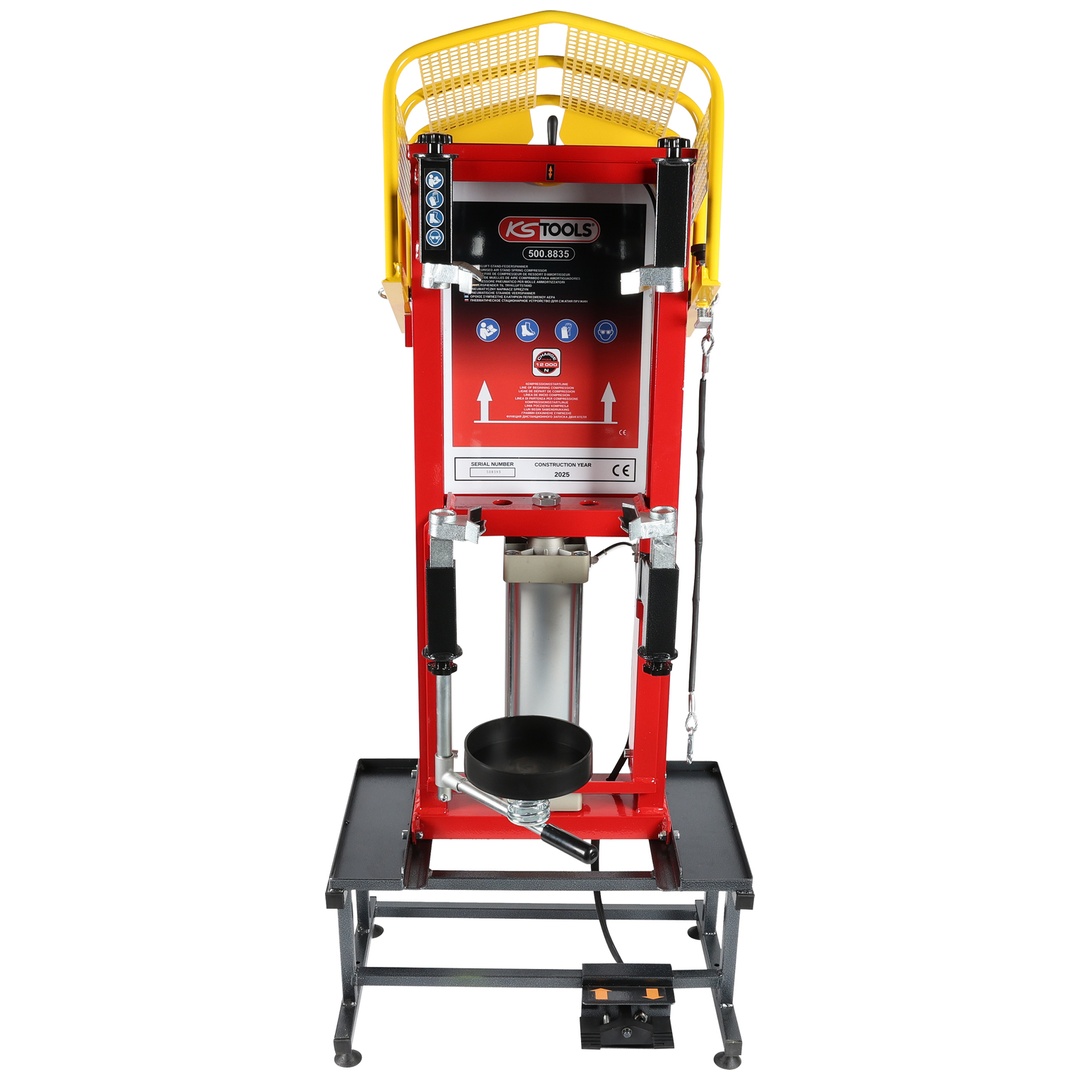 KS Tools Druckluft-Stand-Federspanner mit Einzel-Zylinder und Untergestell
