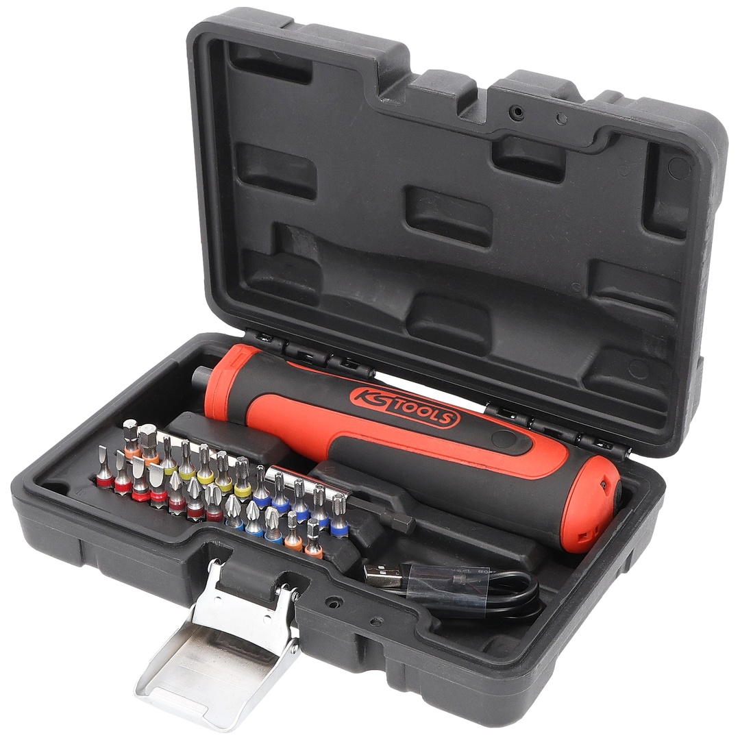KS Tools eMONSTER 1/4 Akku-Bit-Schrauber-Satz, 27-tlg, 6 Nm