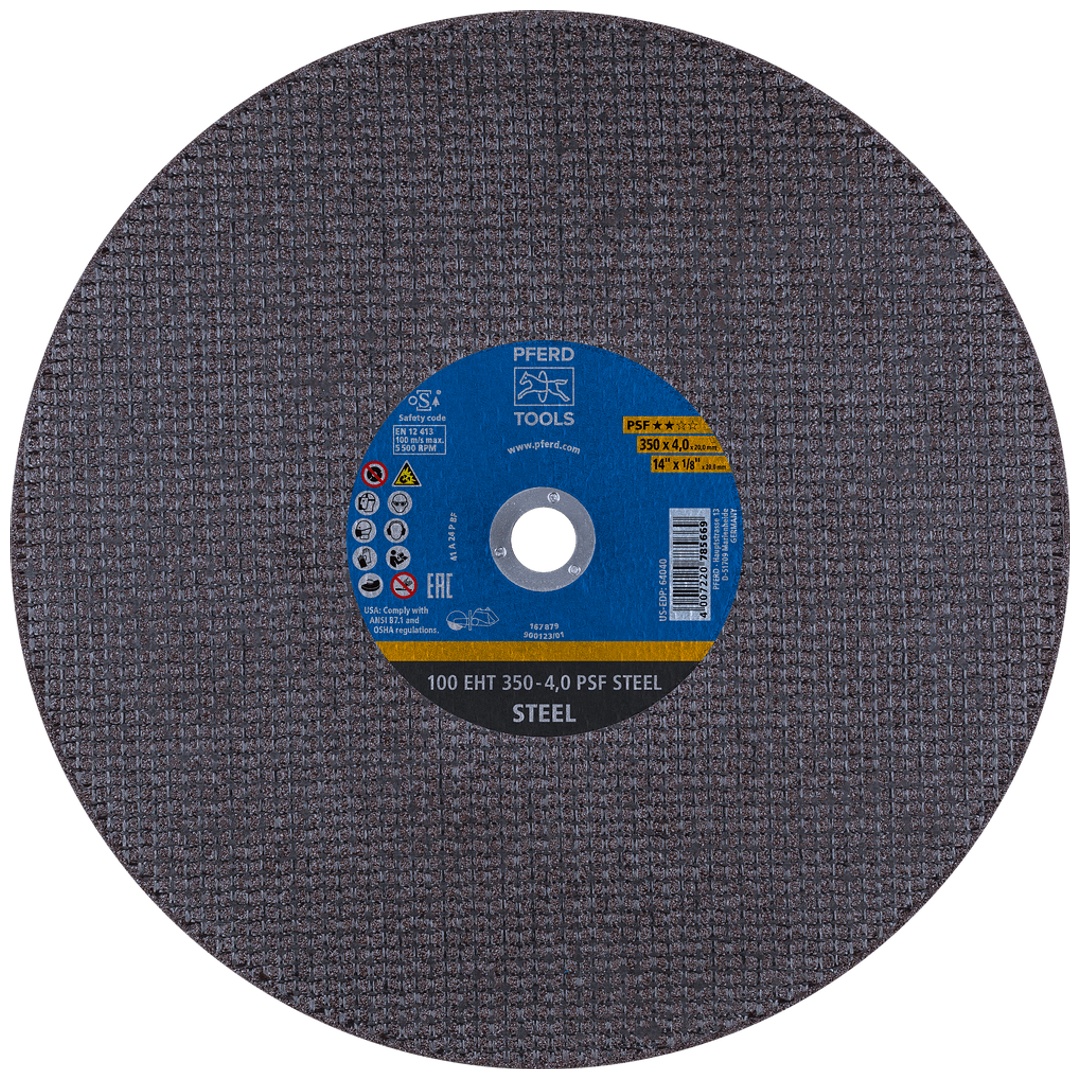 PFERD TOOLS Trennscheibe Trennschleifer EHT 350x4,0x20 mm PSF STEEL für Stahl (100 m/s)