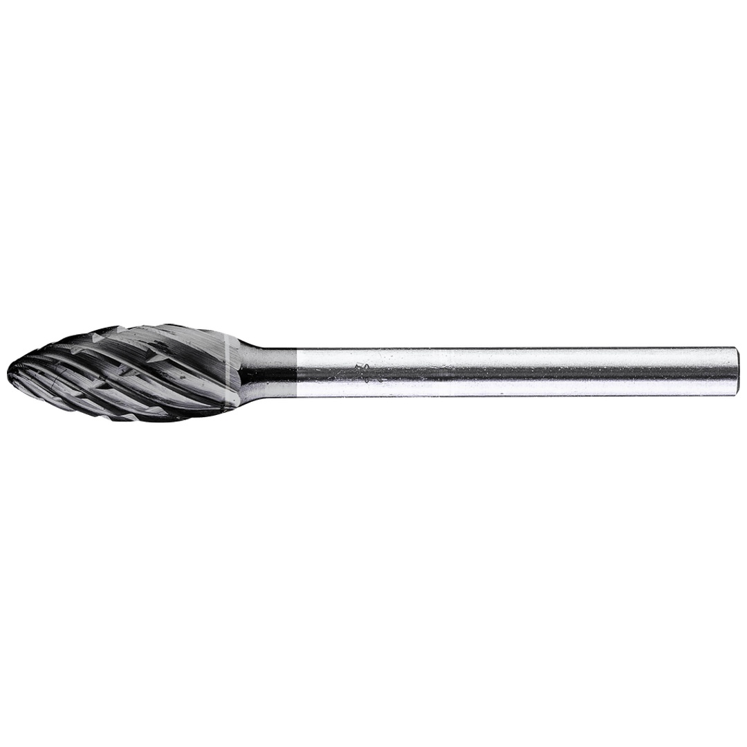 PFERD TOOLS Hartmetall Hochleistungsfrässtift ALLROUND Flamme B Ø 06x13mm Schaft-Ø 3mm HICOAT beschichtet für Stahl