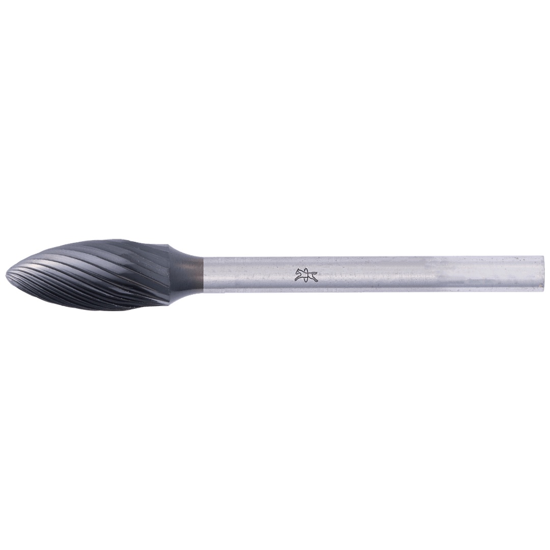PFERD TOOLS Hartmetall Hochleistungsfrässtift Flamme B Ø 06x13mm Schaft-Ø 3mm Z5 HICOAT beschichtet universal fein