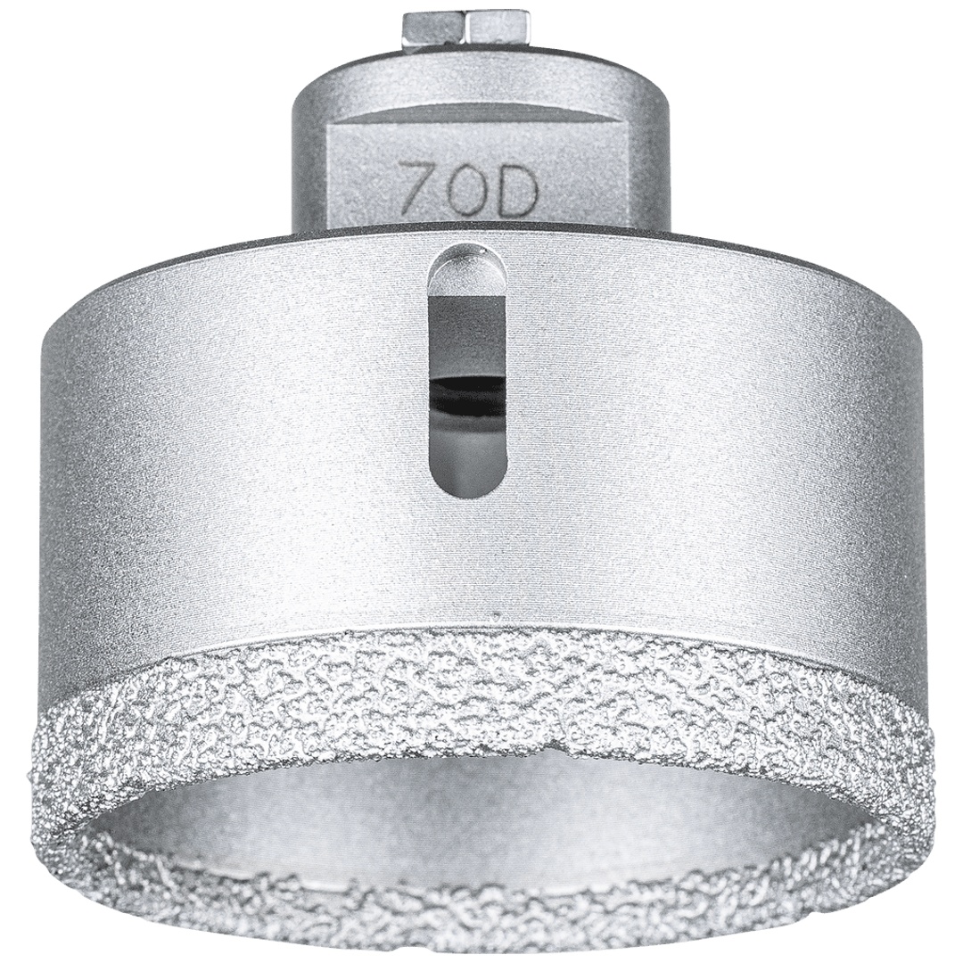 PFERD TOOLS Diamant-Trockenbohrer DCD FL Ø70 mm M14 für Fliesen (Winkelschleifer)
