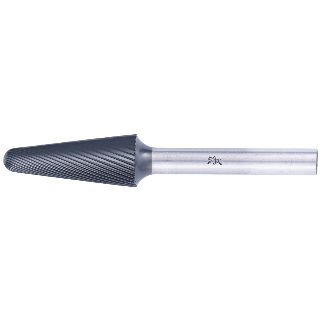 PFERD TOOLS Hartmetall Hochleistungsfrässtift Rundbogen KEL Ø 12x30mm Schaft-Ø 6mm Z5 HICOAT beschichtet universal fein