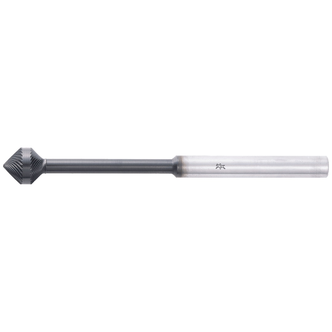 PFERD TOOLS Hartmetall Hochleistungsfrässtift KSK-WKN Ø 10x11mm Schaft-Ø 6x75mm Z5 HICOAT besch. Spezialform Anfas-/Entgratarbeiten Robotereinsatz