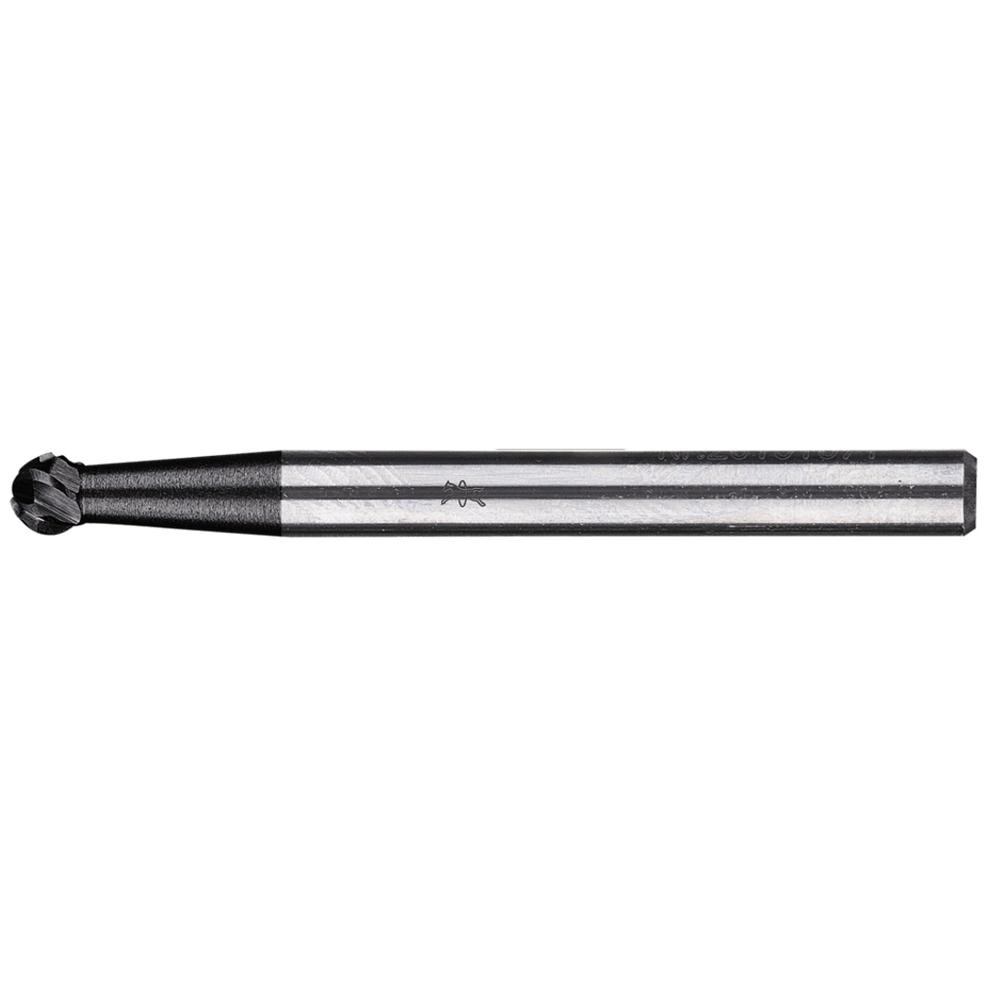 PFERD TOOLS Hartmetall Hochleistungsfrässtift ALLROUND Kugel KUD Ø 03x02mm Schaft-Ø 3mm HICOAT beschichtet für Stahl