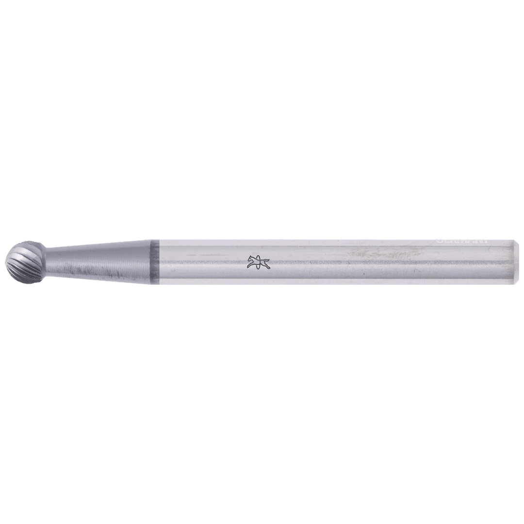 PFERD TOOLS Hartmetall Hochleistungsfrässtift Kugel KUD Ø 03x02mm Schaft-Ø 3mm Z5 HICOAT beschichtet universal fein