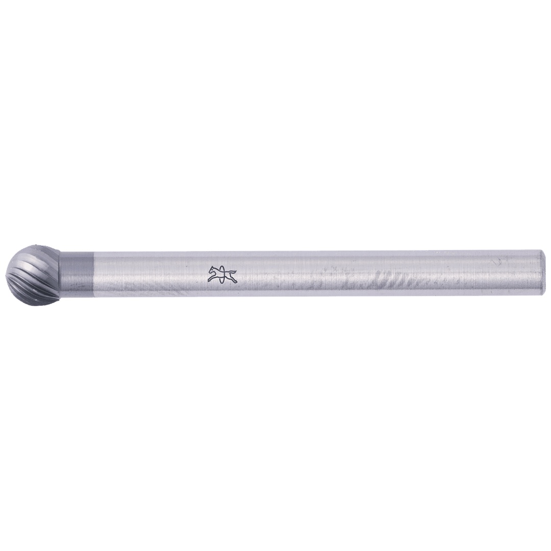 PFERD TOOLS Hartmetall Hochleistungsfrässtift Kugel KUD Ø 04x03mm Schaft-Ø 3mm Z5 HICOAT beschichtet universal fein