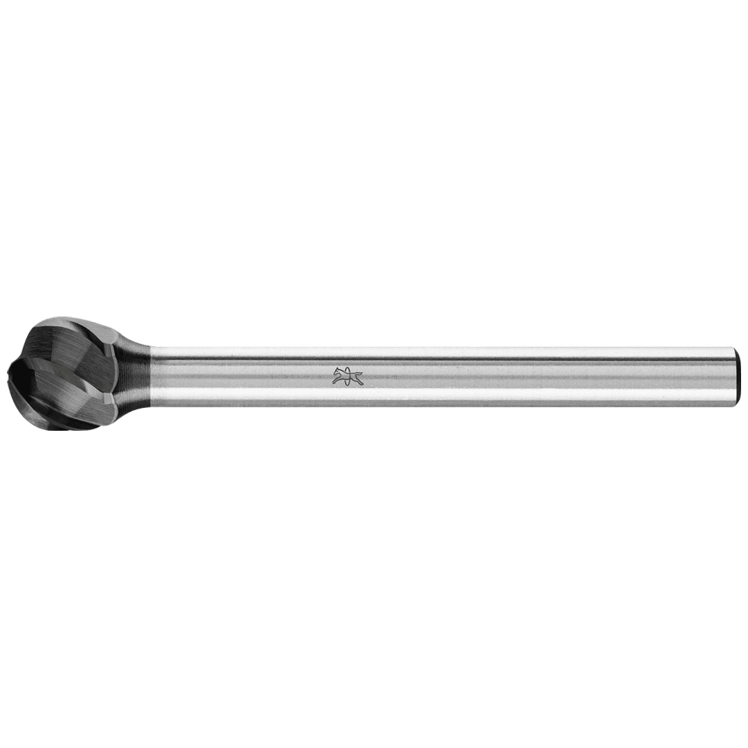 PFERD TOOLS Hartmetall Hochleistungsfrässtift ALU Kugel KUD Ø 06x05mm Schaft-Ø 3mm HICOAT beschichtet für Alu/NE Metalle