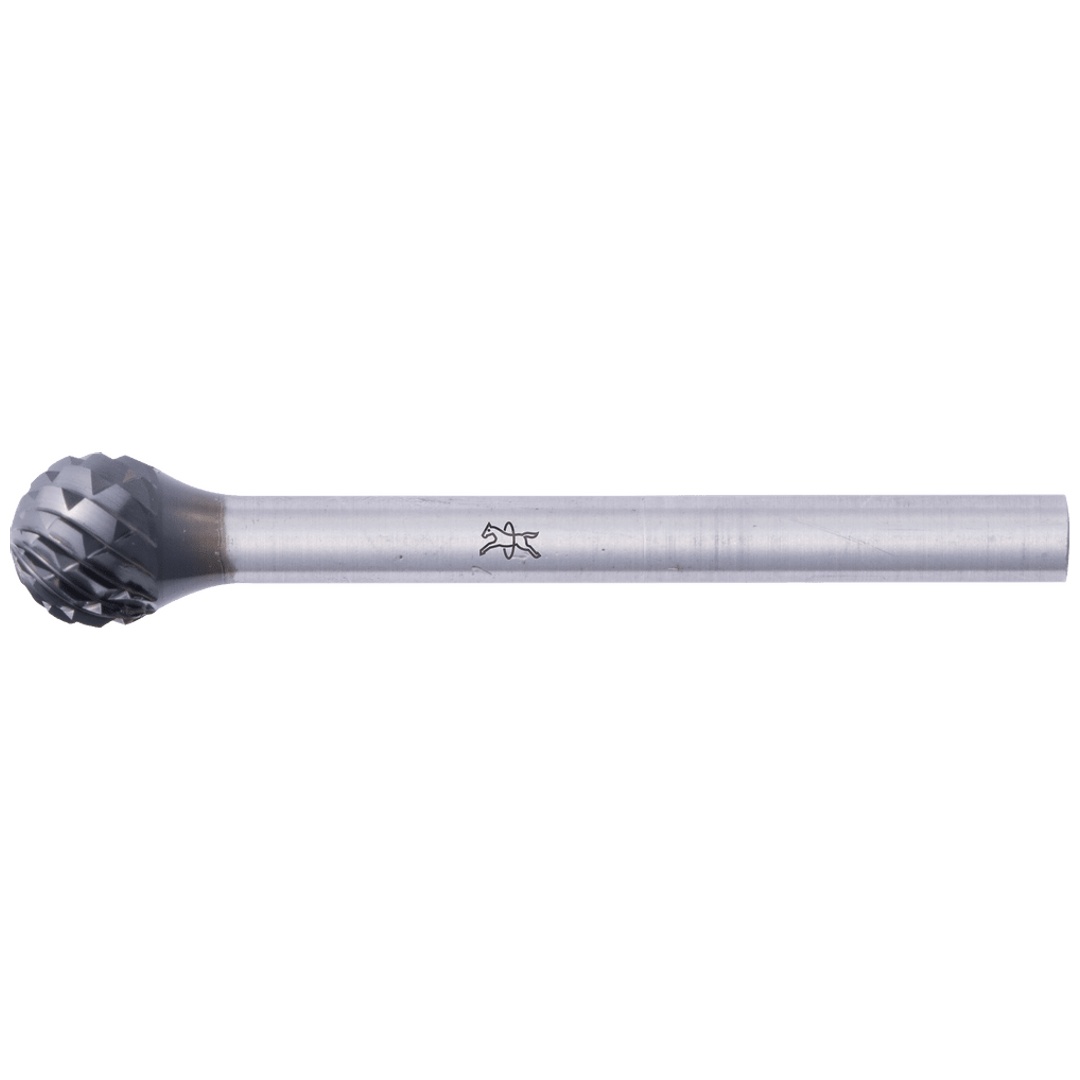 PFERD TOOLS Hartmetall Hochleistungsfrässtift Kugel KUD Ø 06x05mm Schaft-Ø 3mm Z3P HICOAT beschichtet für die Feinbearbeitung
