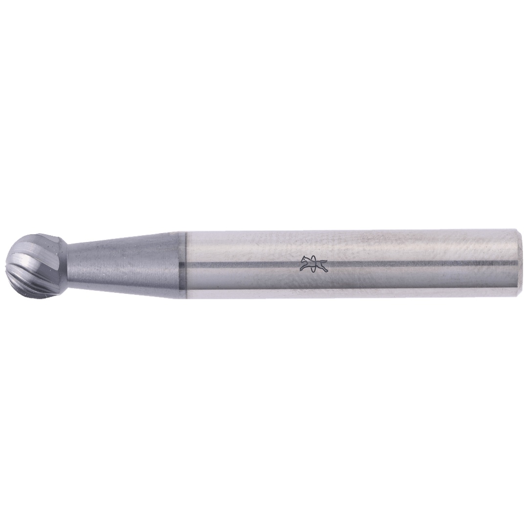 PFERD TOOLS Hartmetall Hochleistungsfrässtift Kugel KUD Ø 06x05mm Schaft-Ø 6mm Z3 HICOAT beschichtet universal mittel