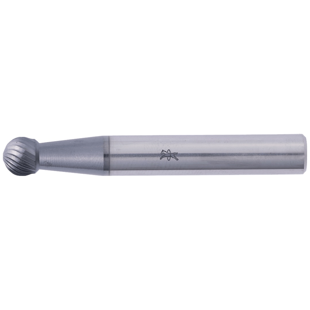 PFERD TOOLS Hartmetall Hochleistungsfrässtift Kugel KUD Ø 06x05mm Schaft-Ø 6mm Z5 HICOAT beschichtet universal fein