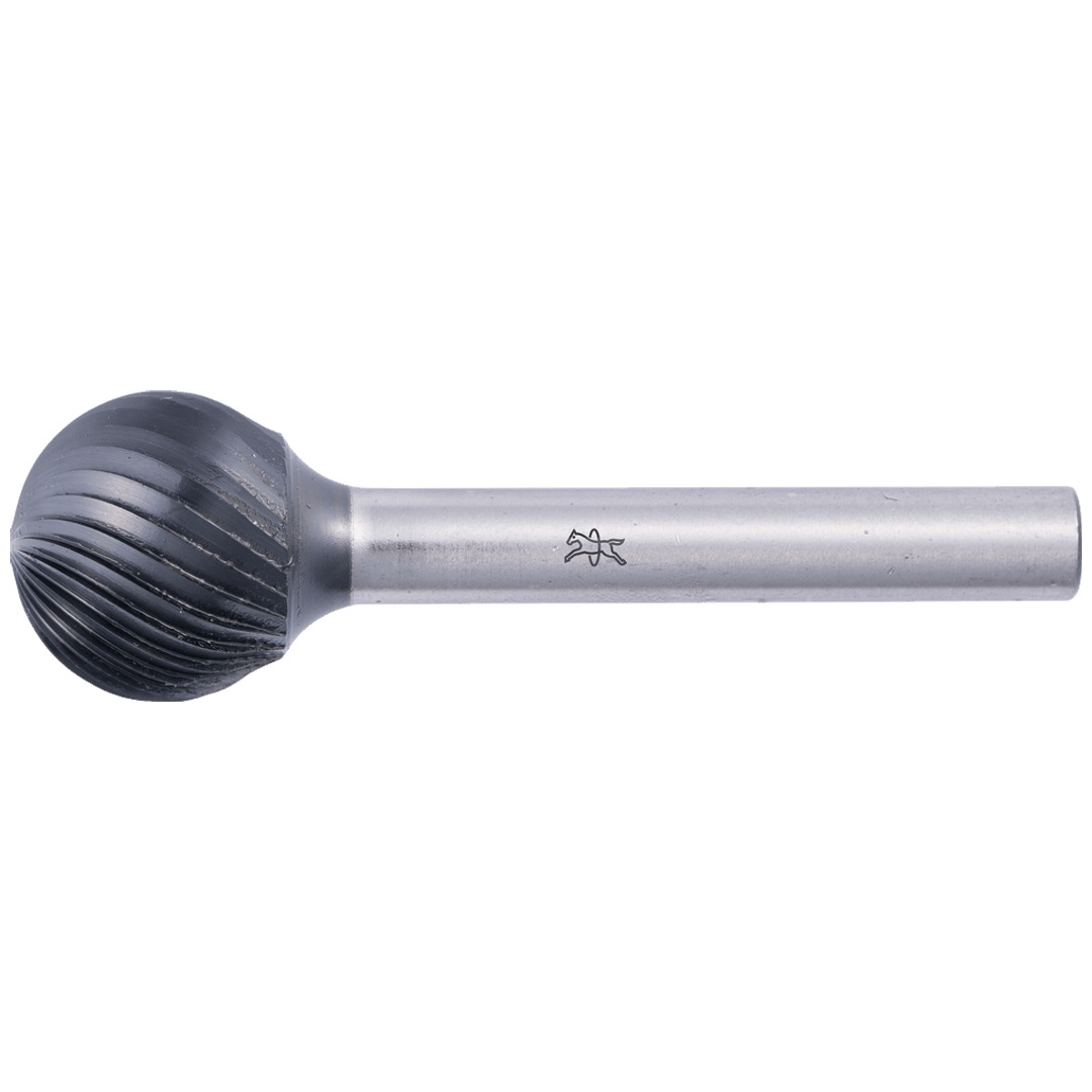 PFERD TOOLS Hartmetall Hochleistungsfrässtift Kugel KUD Ø 16x14mm Schaft-Ø 6mm Z3 HICOAT beschichtet universal mittel