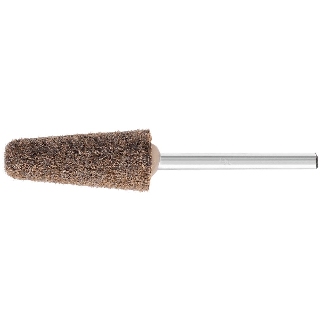 PFERD TOOLS POLINOX verpresster Vlies-Schleifstift Kegelform PNER Ø 10x25 mm Schaft-Ø 3mm Hart A Grob für Finish