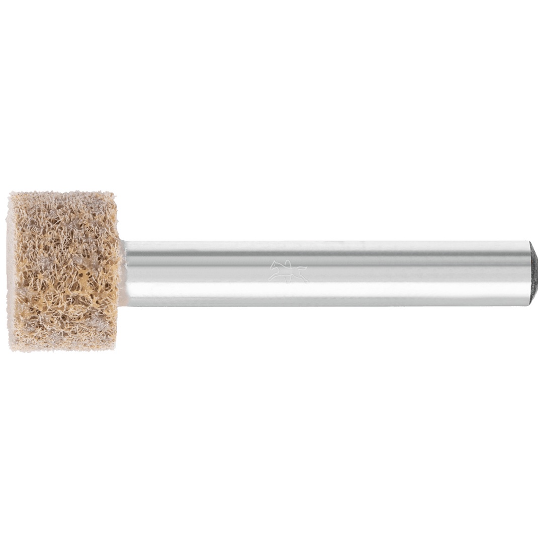 PFERD TOOLS POLINOX verpresster Vlies-Schleifstift Zylinderform PNER Ø 15x10 mm Schaft-Ø 3mm Hart A Grob für Finish