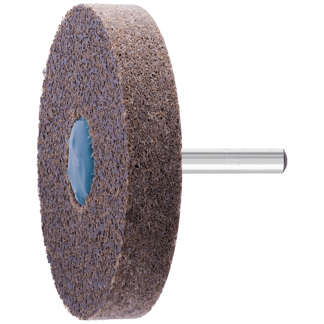 PFERD TOOLS POLINOX verpresster Vlies-Schleifstift Zylinderform PNER Ø 75x13 mm Schaft-Ø 6mm Mittelhart SIC Fein für Finish