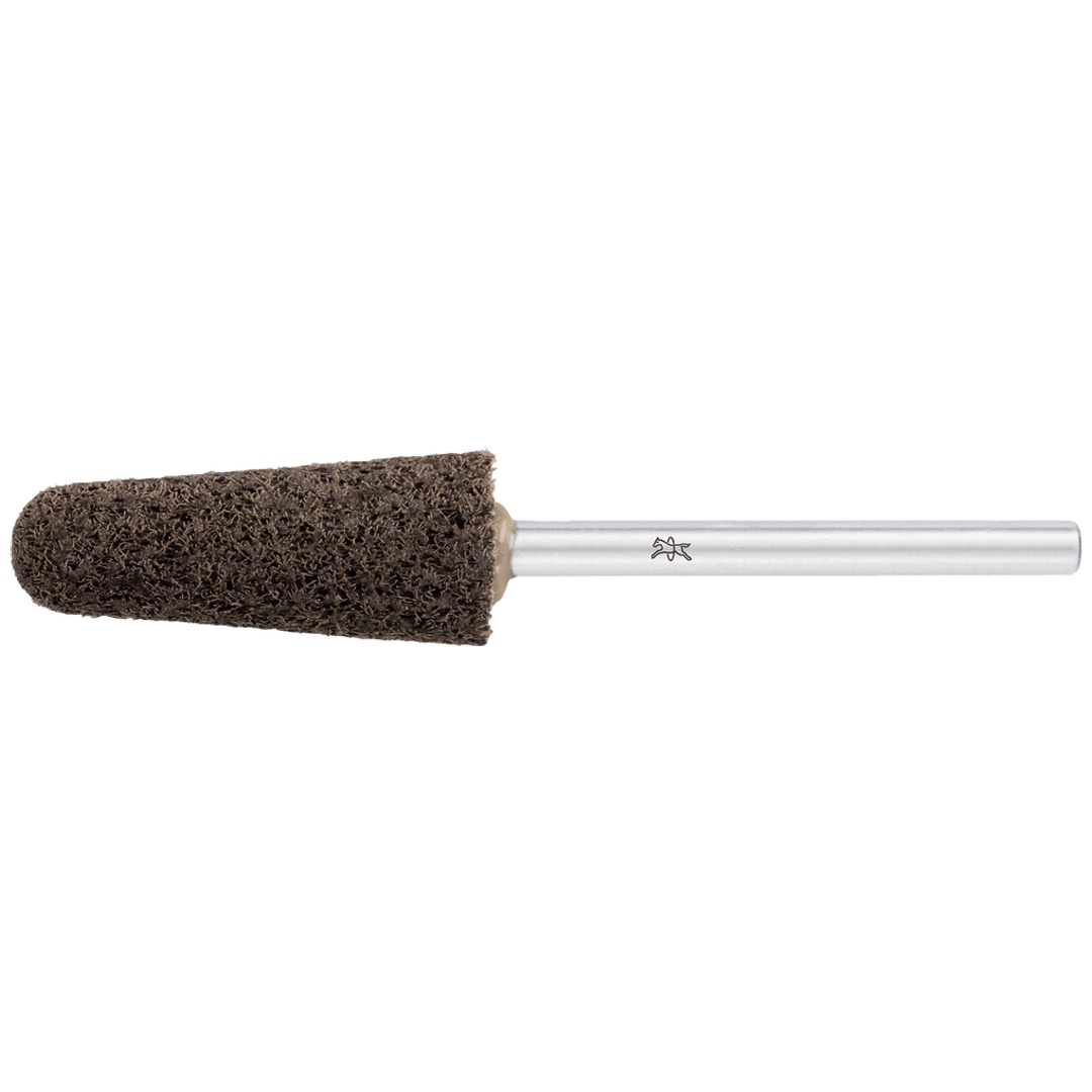 PFERD TOOLS POLINOX verpresster Vlies-Schleifstift Kegelform PNER Ø 10x25 Schaft-Ø 3mm Mittelhart SIC Fein für Finish