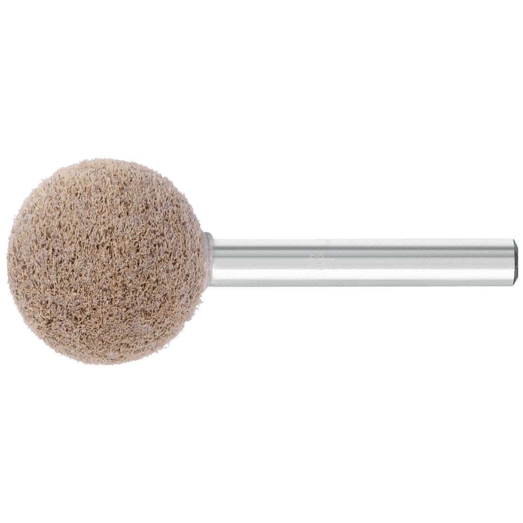 PFERD TOOLS POLINOX verpresster Vlies-Schleifstift Kugelform PNER Ø 25 mm Schaft-Ø 6mm Mittelweich A Fein für Finish