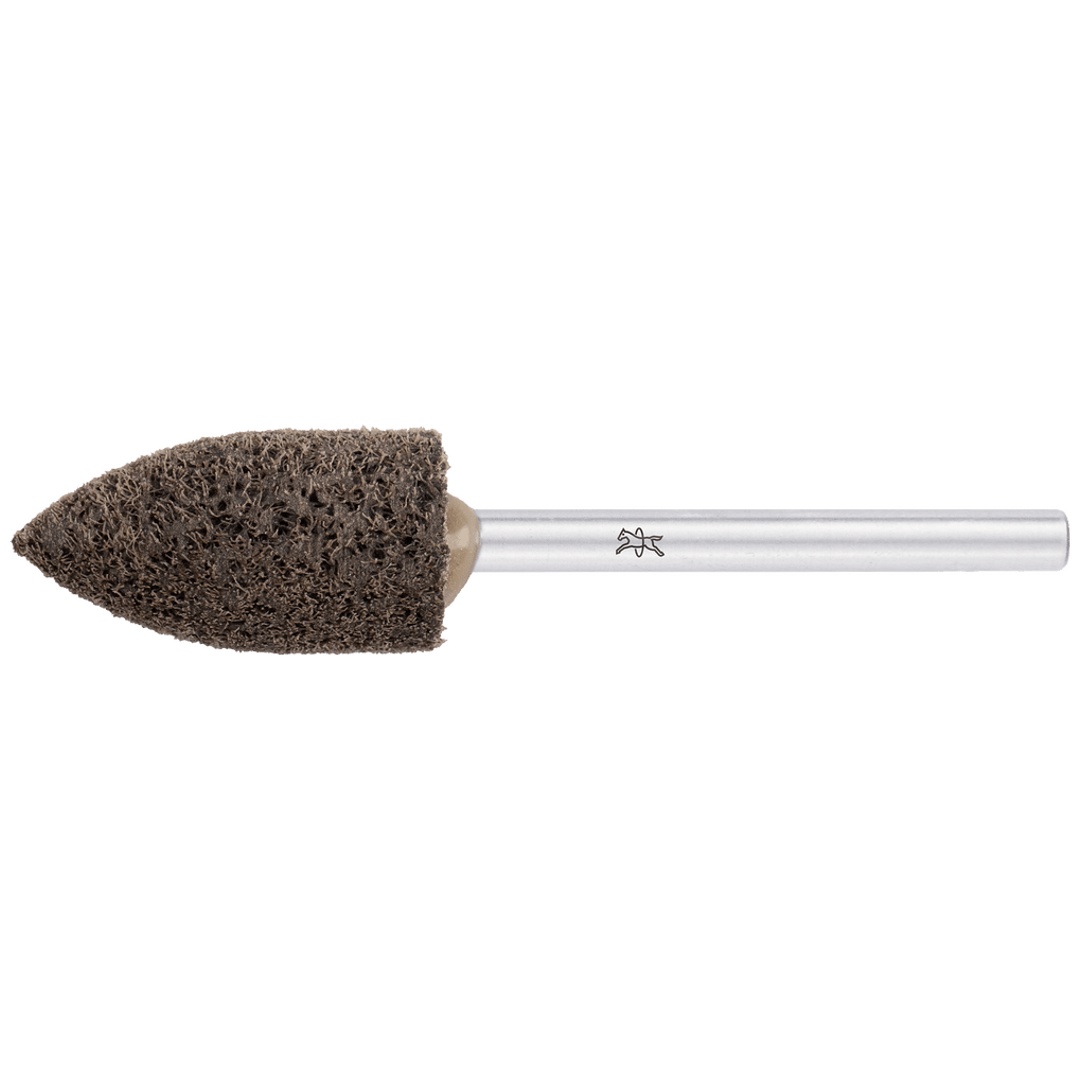 PFERD TOOLS POLINOX verpresster Vlies-Schleifstift Spitzkegelform PNER Ø 10x20 Schaft-Ø 3mm Mittelhart SIC Fein für Finish