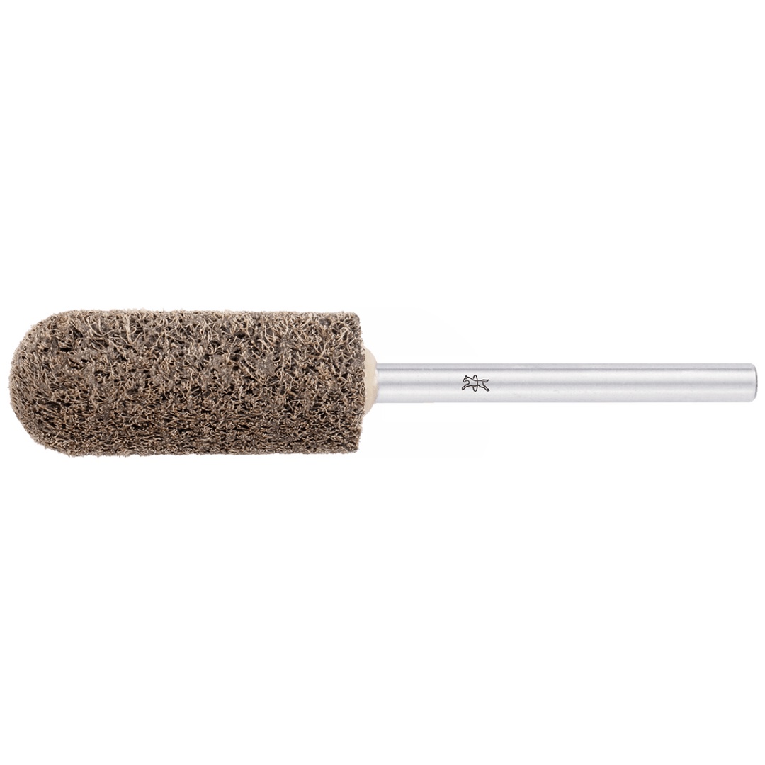 PFERD TOOLS POLINOX verpresster Vlies-Schleifstift Walzenrundform PNER Ø 10x25 Schaft-Ø 3mm Mittelhart SIC Fein für Finish