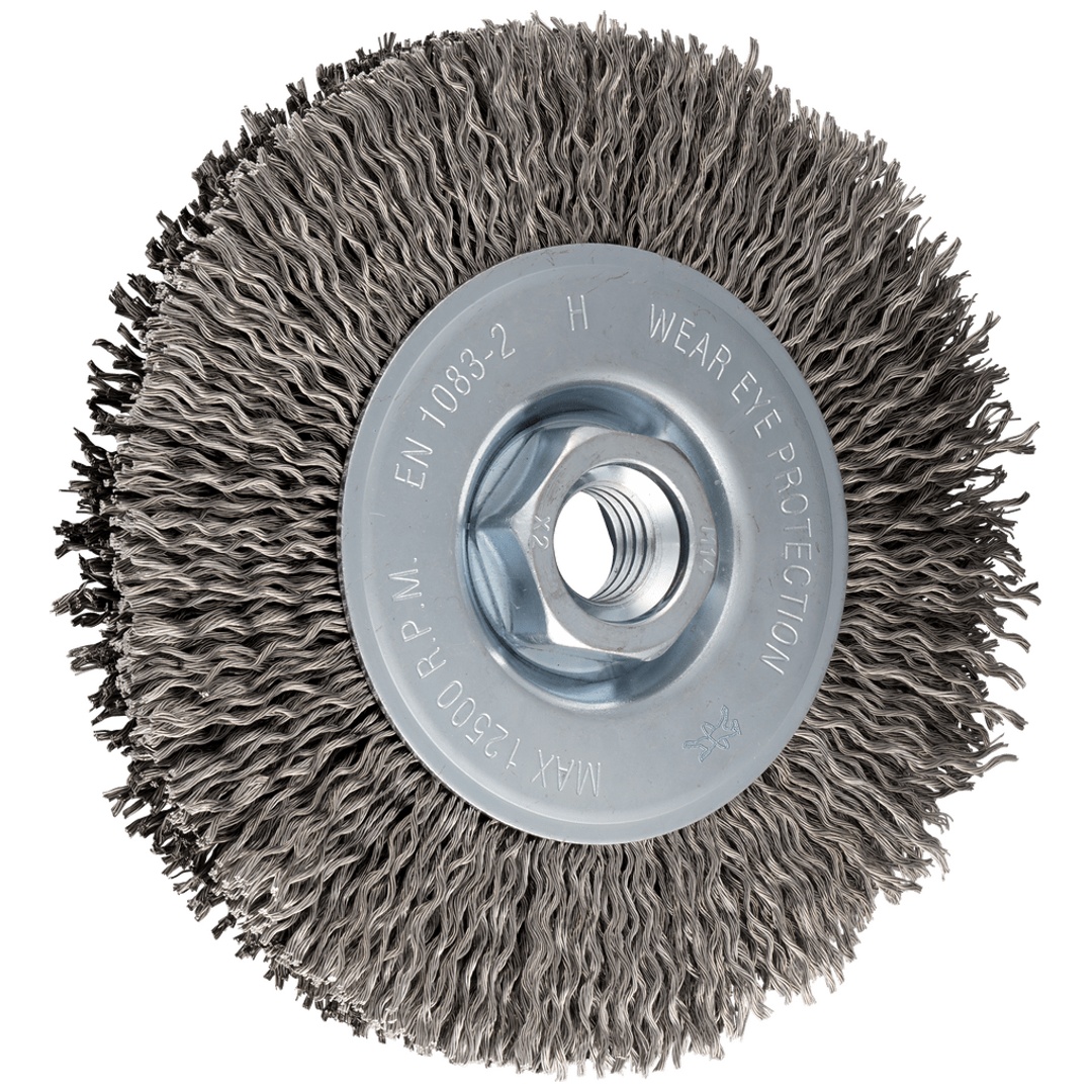 PFERD TOOLS Rundbürste ungezopft RBU Ø 115x15 mm M14 Edelstahl-Litzen-Draht-Ø 0,25 mm Winkelschleifer