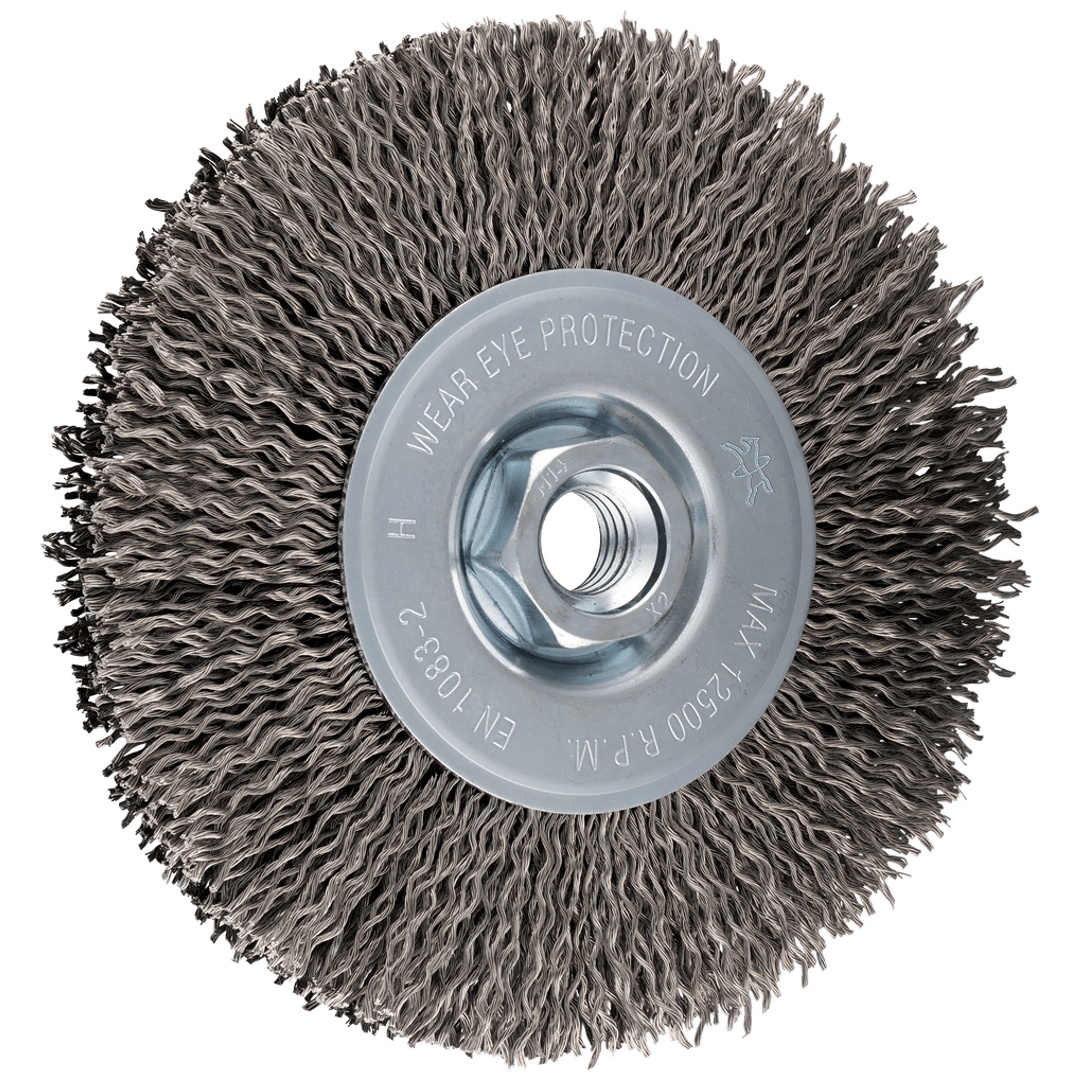 PFERD TOOLS Rundbürste ungezopft RBU Ø 125x15 mm M14 Edelstahl-Litzen-Draht-Ø 0,25 mm Winkelschleifer