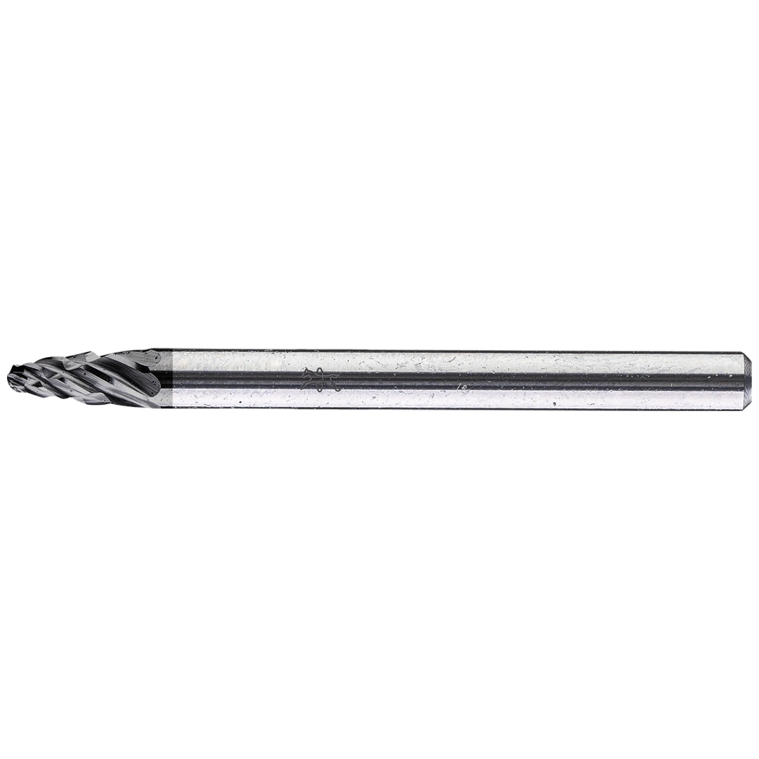 PFERD TOOLS Hartmetall Hochleistungsfrässtift ALLROUND Rundbogen RBF Ø 03x07mm Schaft-Ø 3mm HICOAT beschichtet für Stahl