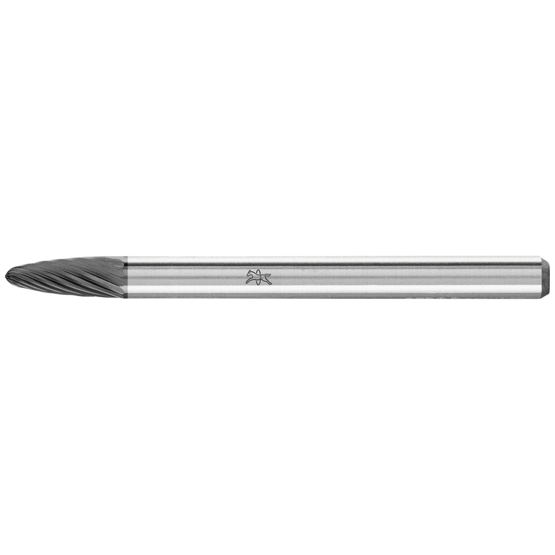 PFERD TOOLS Hartmetall Hochleistungsfrässtift Rundbogen RBF Ø 03x07mm Schaft-Ø 3mm Z3P HICOAT beschichtet universal mittel kreuzverzahnt
