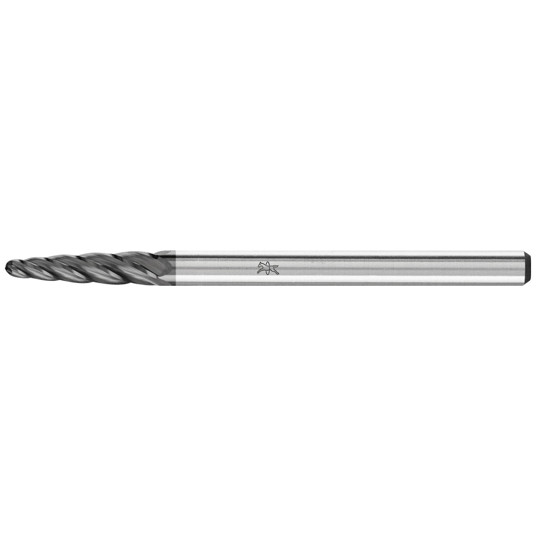 PFERD TOOLS Hartmetall Hochleistungsfrässtift ALU Rundbogen RBF Ø 03x13mm Schaft-Ø 3mm HICOAT beschichtet für Alu/NE Metalle