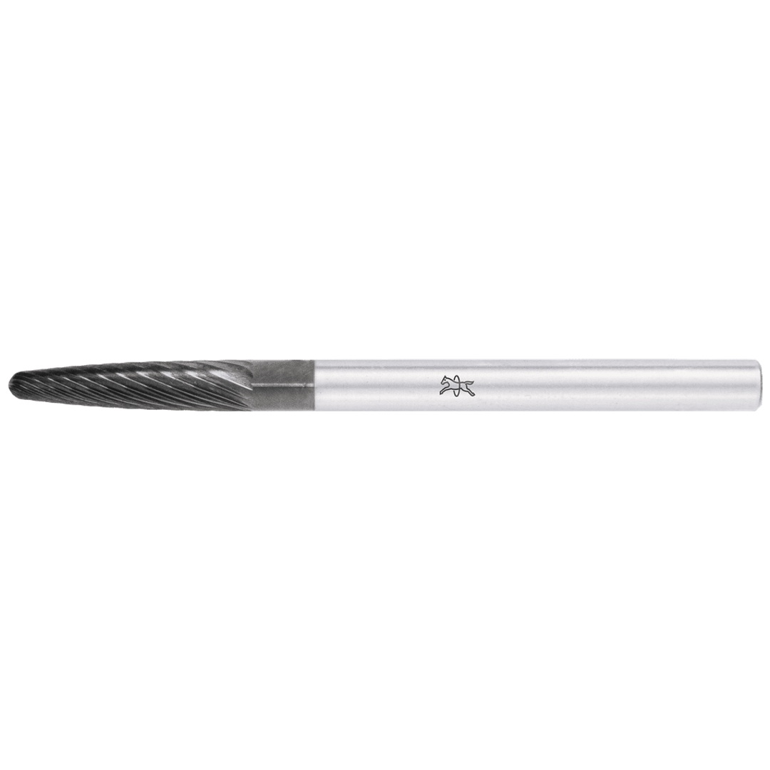 PFERD TOOLS Hartmetall Hochleistungsfrässtift Rundbogen RBF Ø 03x13mm Schaft-Ø 3mm Z5 HICOAT beschichtet universal fein