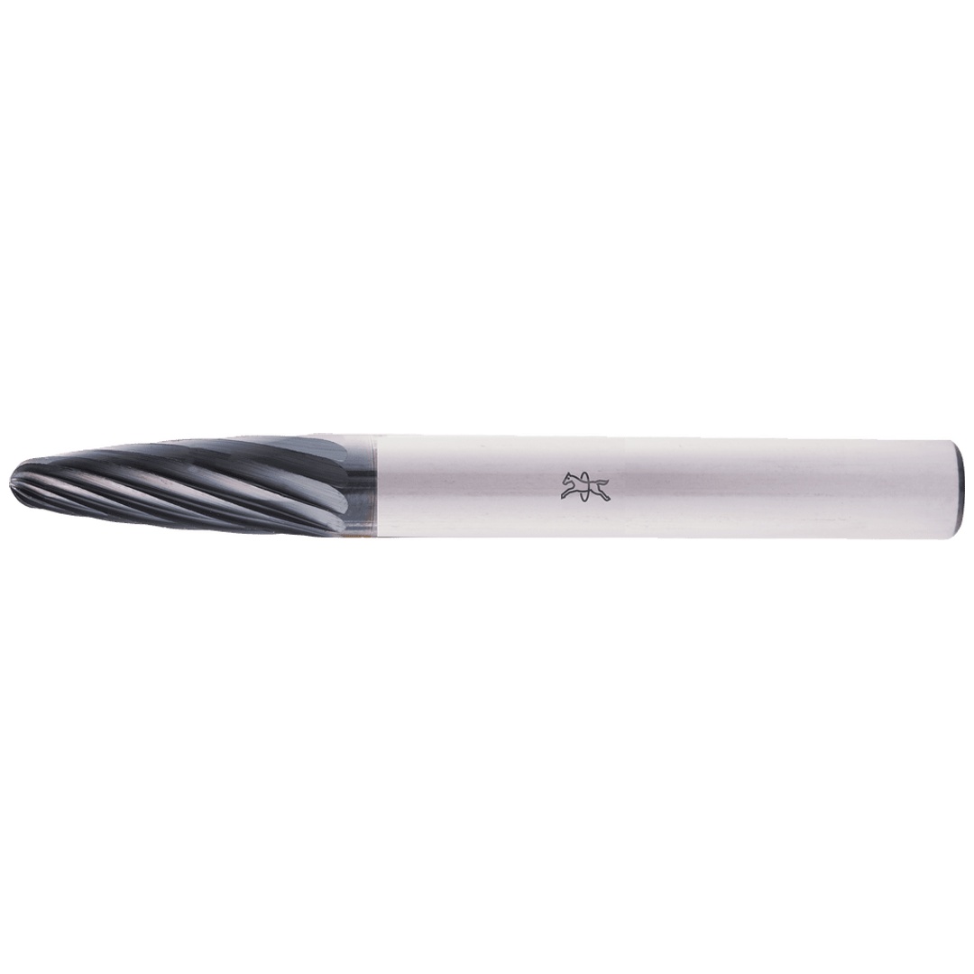 PFERD TOOLS Hartmetall Hochleistungsfrässtift Rundbogen RBF Ø 06x18mm Schaft-Ø 6mm Z3 HICOAT beschichtet universal mittel