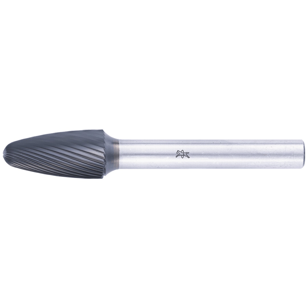 PFERD TOOLS Hartmetall Hochleistungsfrässtift Rundbogen RBF Ø 10x20mm Schaft-Ø 6mm Z5 HICOAT beschichtet universal fein
