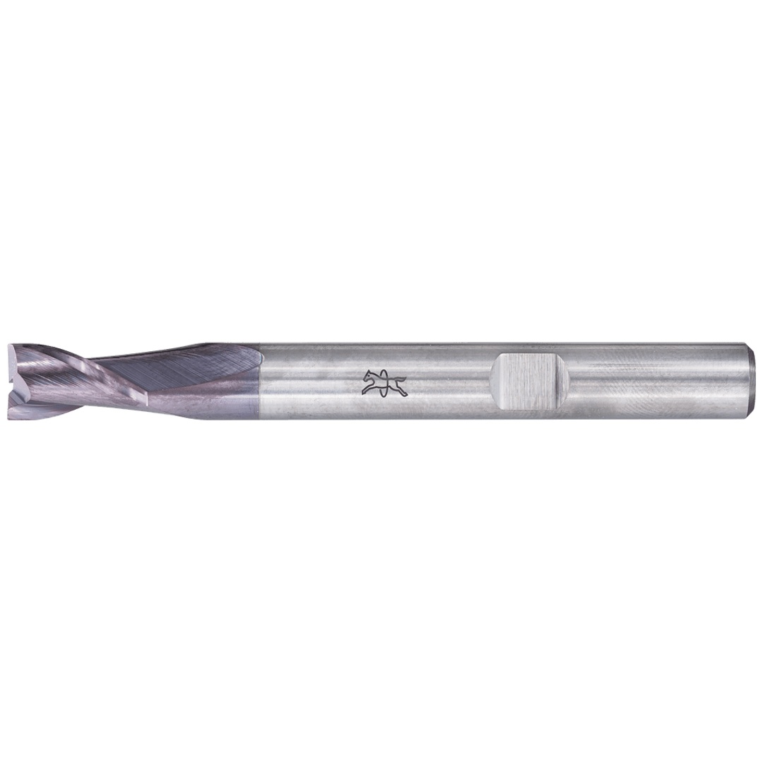 PFERD TOOLS Robotics VHM-Fräser Ø6mm, 2 Schneiden, 2xD, Radius 0,4mm, DLC-beschichtet, Schaft HA, Performance Aluminium