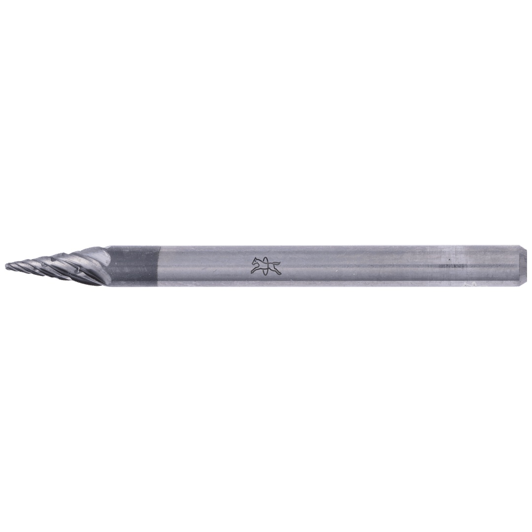 PFERD TOOLS Hartmetall Hochleistungsfrässtift ALLROUND Spitzkegel SKM Ø 03x07mm Schaft-Ø 3mm HICOAT beschichtet für Stahl