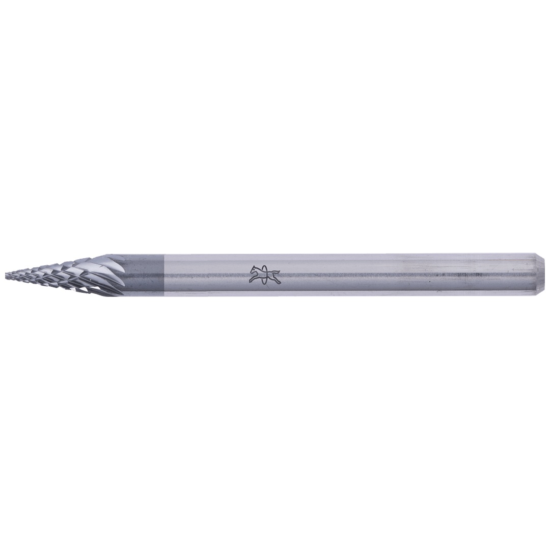 PFERD TOOLS Hartmetall Hochleistungsfrässtift Spitzkegel SKM Ø 03x07mm Schaft-Ø 3mm Z3P HICOAT beschichtet für die Feinbearbeitung