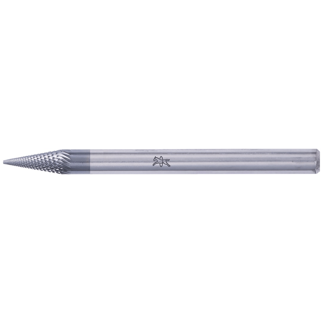 PFERD TOOLS Hartmetall Hochleistungsfrässtift MICRO Spitzkegel SKM Ø 03x07mm Schaft-Ø 3mm HICOAT beschichtet für die Feinbearbeitung