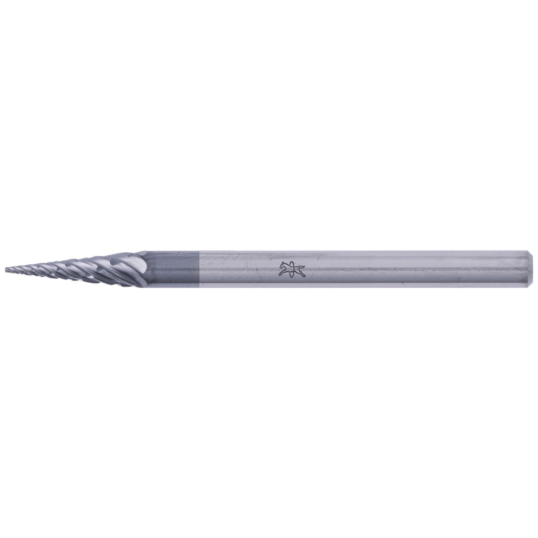 PFERD TOOLS Hartmetall Hochleistungsfrässtift ALLROUND Spitzkegel SKM Ø 03x11mm Schaft-Ø 3mm HICOAT beschichtet für Stahl