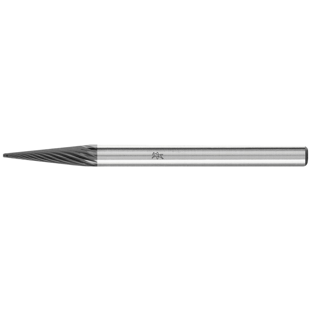 PFERD TOOLS Hartmetall Hochleistungsfrässtift Spitzkegel SKM Ø 03x11mm Schaft-Ø 3mm Z3P HICOAT beschichtet für die Feinbearbeitung