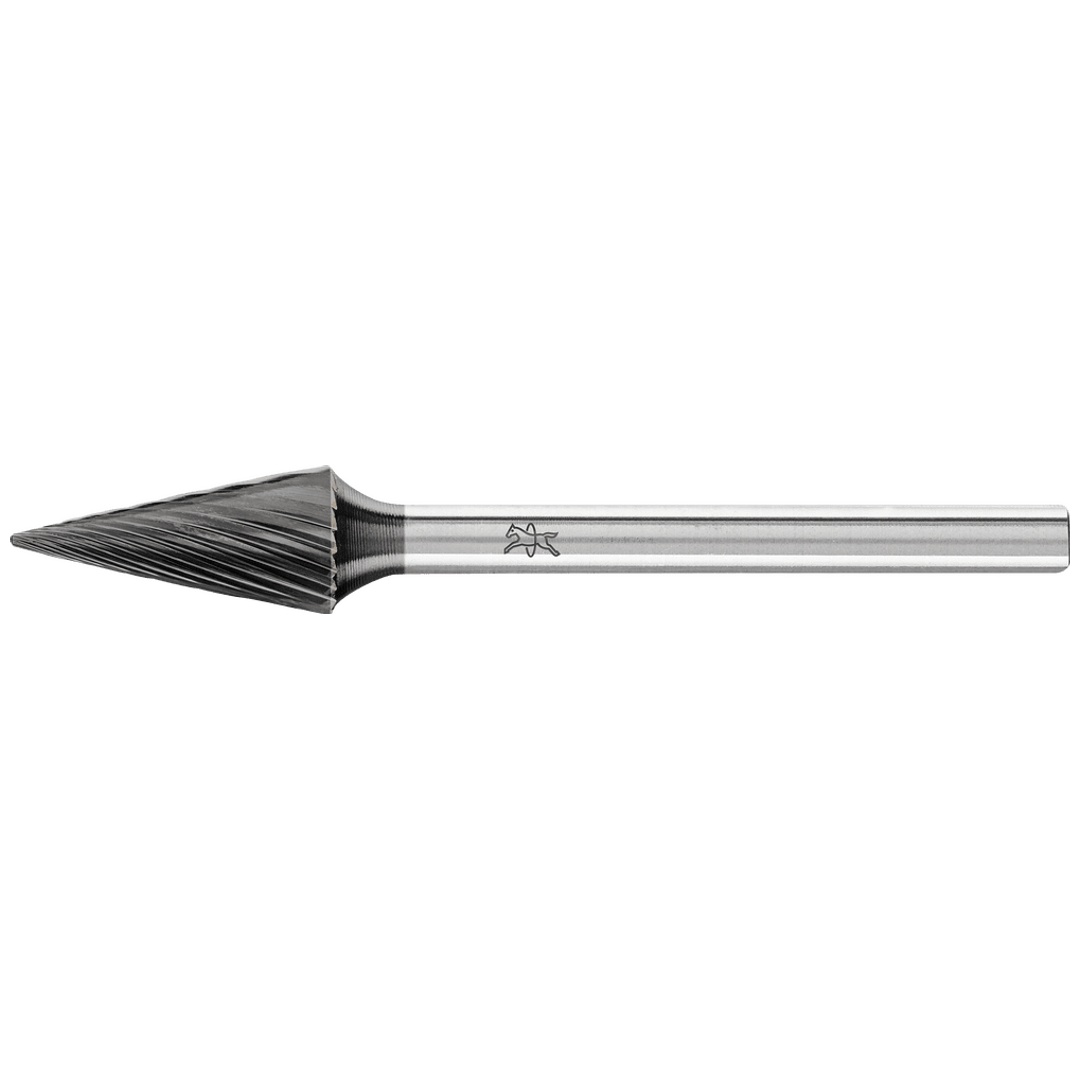 PFERD TOOLS Hartmetall Hochleistungsfrässtift Spitzkegel SKM Ø 06x13mm Schaft-Ø 3mm Z3P HICOAT beschichtet für die Feinbearbeitung