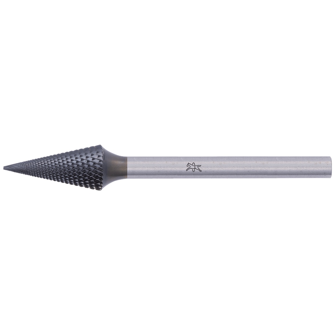PFERD TOOLS Hartmetall Hochleistungsfrässtift MICRO Spitzkegel SKM Ø 06x13mm Schaft-Ø 3mm HICOAT beschichtet für die Feinbearbeitung